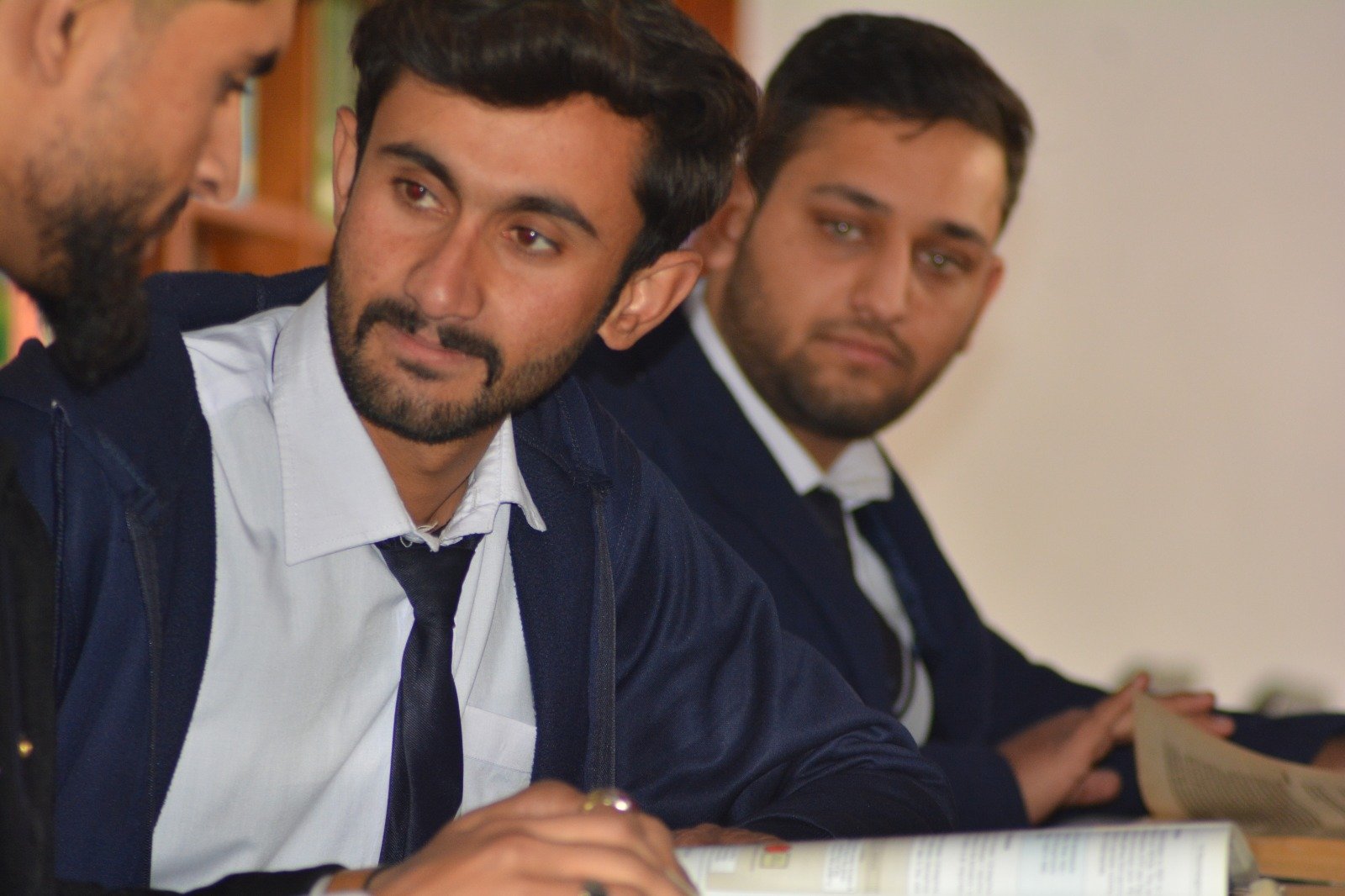 Students studying together